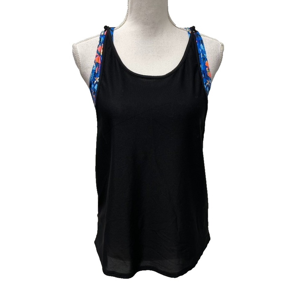 TYR Madison 2 In 1 Tank Top Anzan Womens 8 Medium Activewear Gym Workout